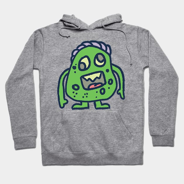 Cute Monster (4) Hoodie by Hardworker